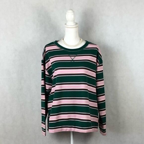 Sz 1X True Craft Stripped Sweatshirt - Picture 1 of 8